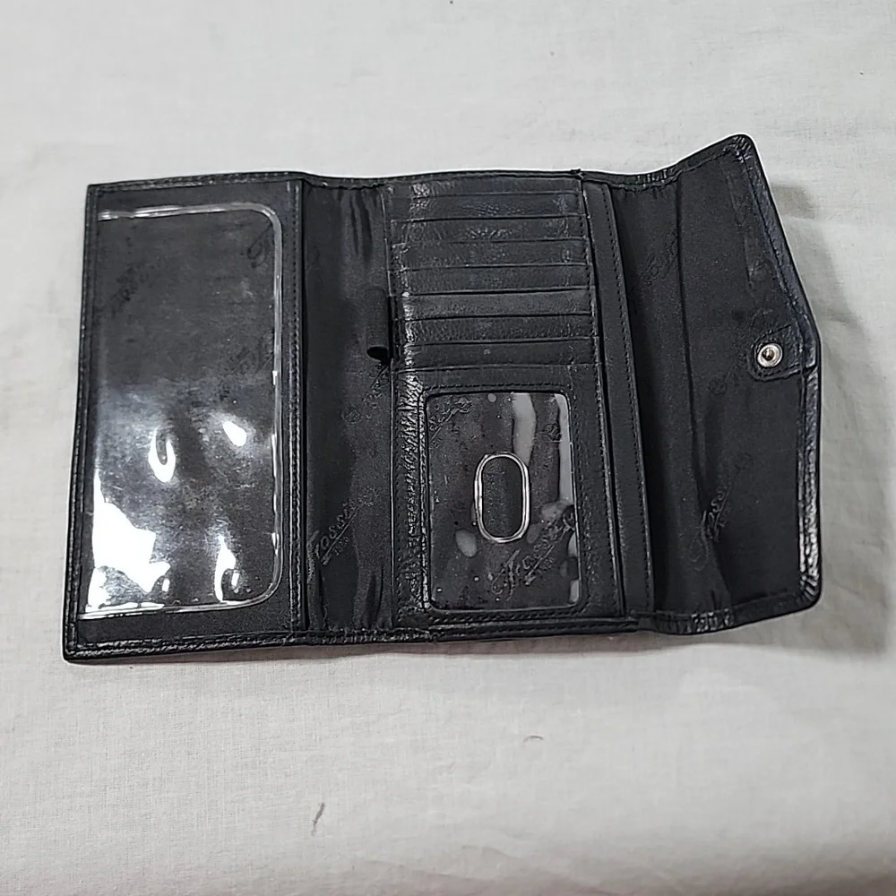 🤍 Vintage Fossil trifold checkbook wallet